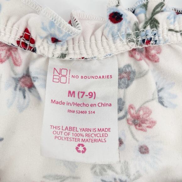 NOBO No Boundaries Medium Y2K Top Peasant Floral Baby-Doll Cottage Whimsy - Picture 5 of 8